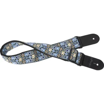 Kytarový popruh Stagg SWO HOOTMIX BLU, kytarový popruh, modrý (Naskladňujeme 3 ks)