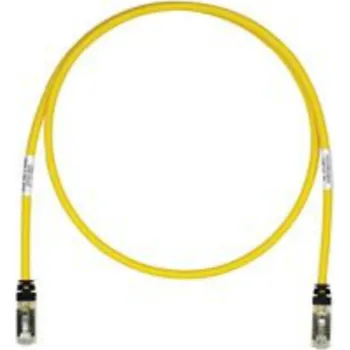Síťový kabel STP6X1MYL Propojovací kabel RJ45/RJ45, S/FTP, kat. 6A, 1m, LSZH, žlutý