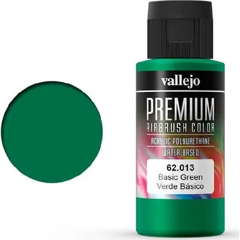 Modelářská barva Vallejo PREMIUM Color 62013 Basic Green 60ml