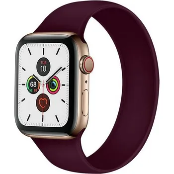 Řemínek na hodinky Silikonový řemínek Basic pro Apple Watch 3-4-5-6-SE 42-44mm vínový