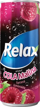 Limonáda Relax Cola malina plech 330 ml