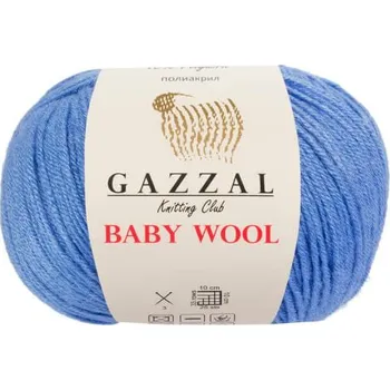 Příze Příze Baby Wool 813 světle modrá Gazzal