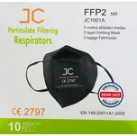JC respirátor třídy FFP2 s certif. CE černý 10ks