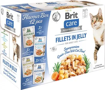 Krmivo pro kočku Brit Care Cat Fillets in Jelly Flavour Box 12 x 85 g