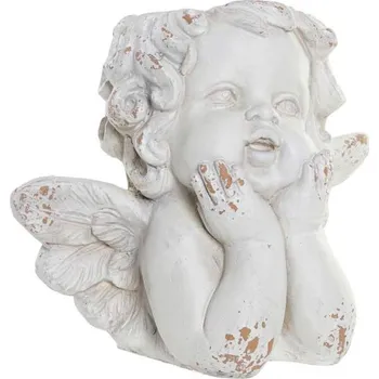 Obal na květináč Květináč hlava "ANDĚL BÍLÝ" 29x18x30cm