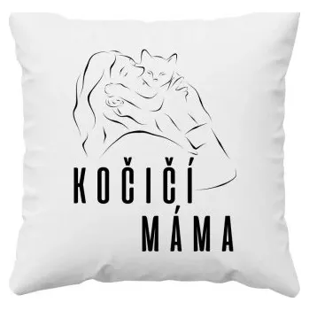 Žertovný předmět Kočičí máma - polštář- Tričkový.cz