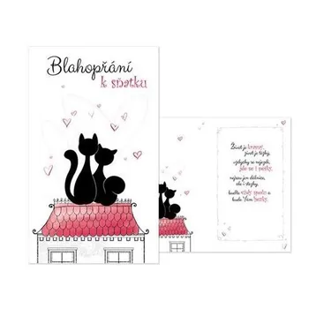 MFP Blahopřání k sňatku Zamilované kočičky