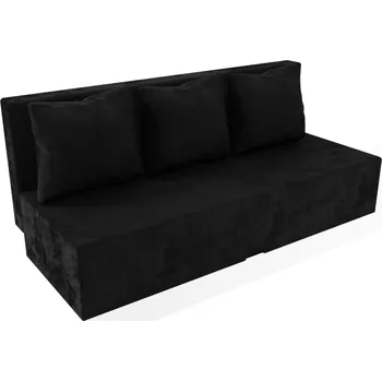 Pohovka Rozkládací pohovka Karin černá pružinová