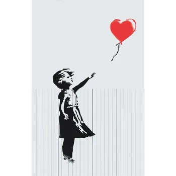 Malování podle čísel - Banksy - Skartovaná láska Velikost: 40x60cm, Rámování: Pouze srolované plátno