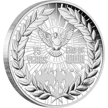 Stříbrná mince 75. výročí konce 2. světové války 1 Oz 2020 (End of World War II) PROOF