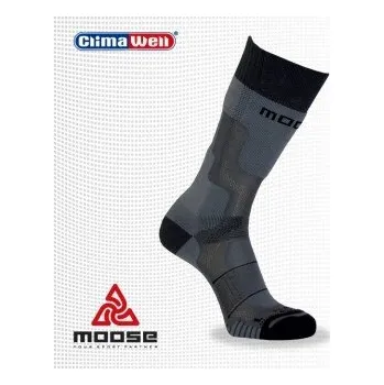 Pánské ponožky PILGRIM EXTRA outdoor trekingové ponožky Moose šedá XS