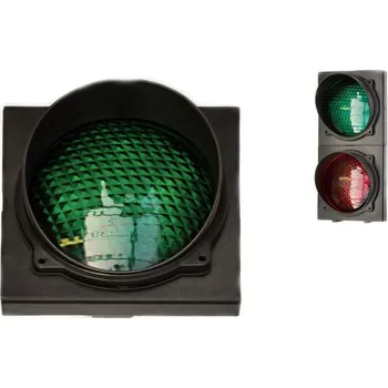 Pohon brány semafor 1-komorový LED, Sommer - zelená, pr. 120 mm, napájení 230V AC, max. 5W, lze použít i pro 24V, rozměr 160 x 160 x 180 mm (š x v x hl)