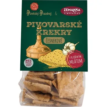 Biopekárna Zemanka Pivovarské krekry česnekové 100 g