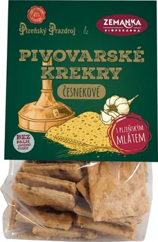 Biopekárna Zemanka Pivovarské krekry česnekové 100 g