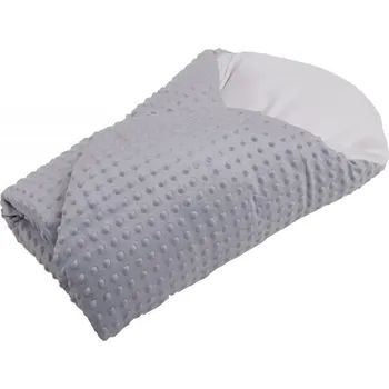 Zavinovačka JAN peří Péřová zavinovačka "Dráček" minky šedé - Péřová zavinovačka "Dráček" 80x80 cm minky šedé vnitřek + potah