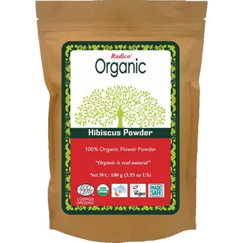 Vlasová regenerace Radico Organic Hibiscus proti šedivění a vypadávání vlasů 100 g