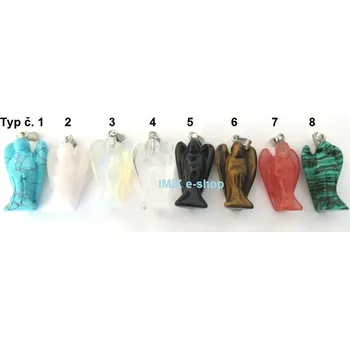 Přívěsek Přívěšek Anděl velký vybroušený z kamene - více druhů - Typ č.04