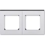 Rámeček dvojnásobný ABB Levit M 3901H-A05020 70 titanová/kouřová černá