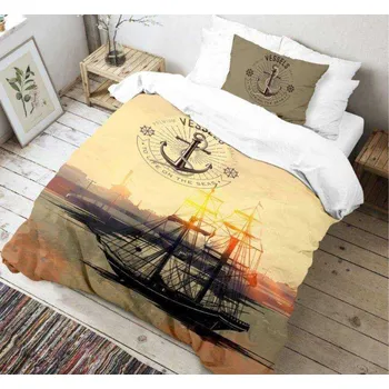 Kvalitex Voyage 3D béžové 140 x 200, 70 x 90 cm zipový uzávěr