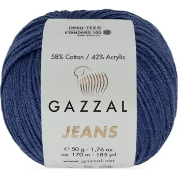 Příze Příze Jeans 1134 tmavě modrá Gazzal