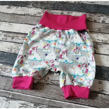 Dívčí kraťasy Yháček Kraťásky/tříčtvrťáky Yháček, jednorožec na šedé Velikost: 104