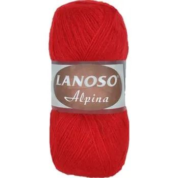 Příze Příze Alpina 956 červená Lanoso