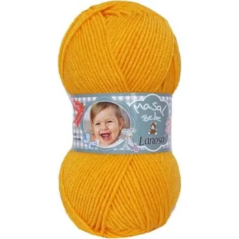 Příze Příze Masal Bebe 913 tmavě žlutá Lanoso