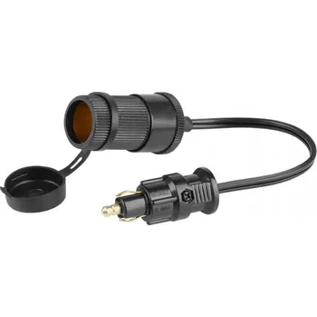 Adaptér s DIN zástrčkou a EURO zásuvkou na kabelu