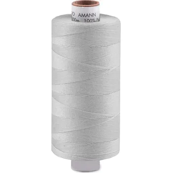 Nit Polyesterové nitě návin 1000 m Aspo Amann, barva 0411 šedá nejsvětlejší