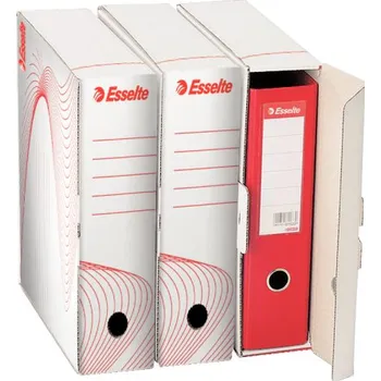 Archivační box Archivní krabice na pořadač A4, bílá, ES10024