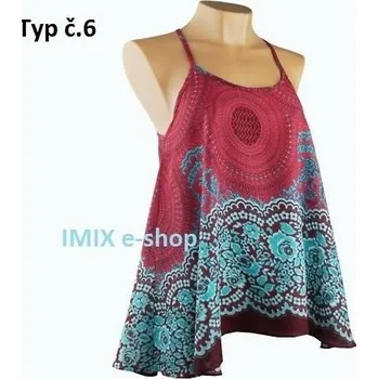 Dámský letní volný Top tílko Mandala - Typ č.06