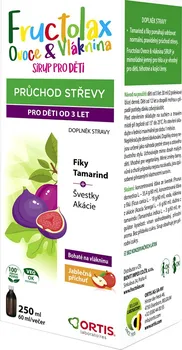Přírodní produkt Ortis Fructolax Sirup pro děti 250 ml