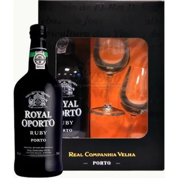 Víno Porto Royal Ruby 0,75l + 2 skla