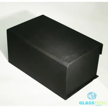 Dárková krabice L, na koule 100mm+stojánek (Černá vypolstrovaná krabice na kouli (100 mm) a dř. stojánek (č.85), nebo skl. stojánek (100x100x50mm))