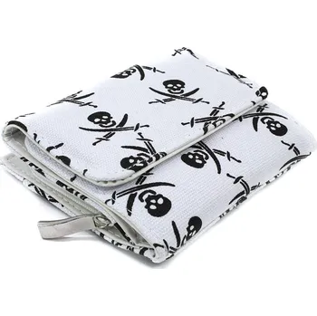 Peněženka Bíločerná peněženka s potiskem Merv