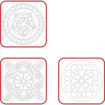 kreativní sada Radost v písku Základní sada MANDAL 16x16cm - Barevné pískování obrázků