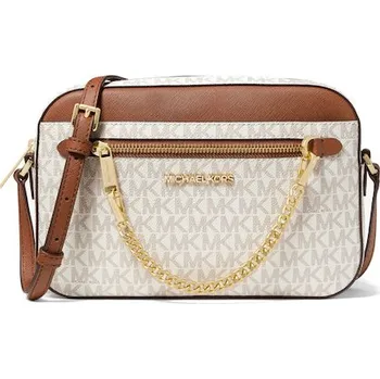Kabelka Michael Kors Jet Set Large Logo Crossbody Bag Vanilla