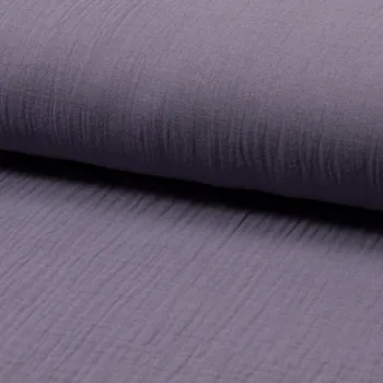 Mušelín/dvojitá gázovina levandulová, š.140