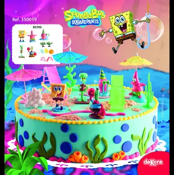 Party dekorace Dekora Figurka na dort Spange Bob celé město
