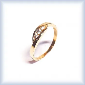 Prsten žluté zlato 60