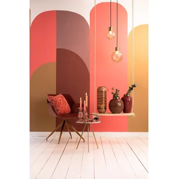 Polštář Růžový sametový čtvercový polštář Skali - 45*45 cm