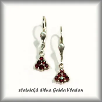 Náušnice bílé zlato