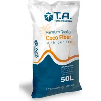 Substrát T.A. Coco Fiber with perlite 50L, kokosový substrát s perlitem (100% přírodní, vysoce kvalitní substráty z kokosového vlákna.)