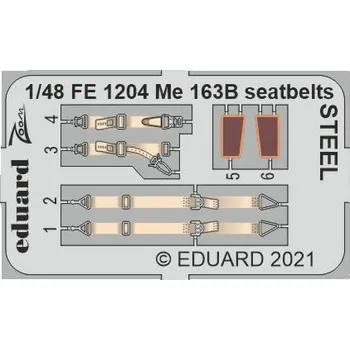 1/48 Me 163B seatbelts STEEL (GASP.MOD.)