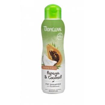 Kosmetika pro psa TropiClean Šampon papaja/kokos 355 ml