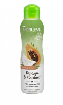 Kosmetika pro psa TropiClean Šampon papaja/kokos 355 ml