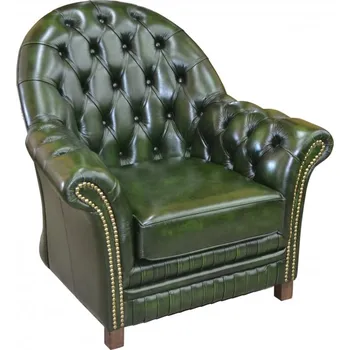 Sedací souprava Kožené křeslo DOMINIK, hnědá