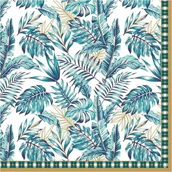 Papírový ubrousek Easy Life, Itálie Easy Life - Dezertní třívrstvé ubrousky JUNGLE, 20 ks - 33*33 cm