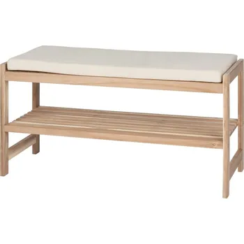 Botník Botník z masivu akácie s lavicí v přírodní barvě Acina – Wenko ID_1394669