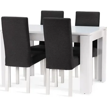 Jídelní set Nábytek PEGAS s.r.o. Jídelní set Neon 4 bílá/šedá